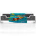 Robin Faye Gates Swimming Is Hard Fleece Throw Blanket