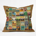 Anderson Design Group Polyester City Pattern Border Indoor/Outdoor Throw Pillow