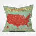Anderson Design Group Polyester Explore America Indoor/Outdoor Throw Pillow