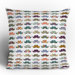 Bianca Green Mustache Mania Throw Pillow