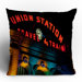 Bird Wanna Whistle Union Station Throw Pillow