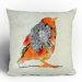 Iveta Abolina Orange Bird Throw Pillow