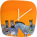 Clara Nilles Candy Stripe Zebras Clock