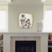 Iveta Abolina Floral 3 Modern Clock