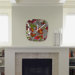 Valentina Ramos Random Flowers Modern Clock