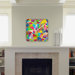 Bianca Green Colorful Thoughts Custom Clock