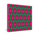 Wagner Campelo Ikat Leaves Gallery Wrapped Canvas