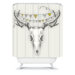Wesley Bird Skull Shower Curtain