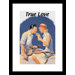 True Love Sharing a Milkshake After Tennis Framed and Matted Print
