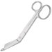 Serrated Blade Bandage Scissor with One Large Ring