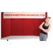 Hero H08 Tabletop Folding Display Panel with Backlit Header and Curved Edges