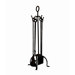 4 Piece Wrought Iron FirePlace Tool Set