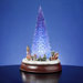 Multi-Color Lighted Tree with Revolving Train Figurine