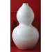 Au Courant Blanc De Chine Embossed Gourd Vase