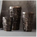 Globetrotter Clay Studio Ripples Platinum Vases (Set of 3)