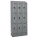 ReadyBuilt II Three Wide Triple Tier Locker in Hallowell Gray (Assembled)