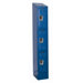 ReadyBuilt II One Wide Triple Tier Locker in Marine Blue (Assembled)
