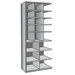 Hi-Tech Metal Bin Shelving Add-on Unit (12) 12" W x 9" H, (3) 12" W x 12" H, (6) 18" W x 12" H Bins