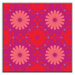 Folksy Love Decorative Tile in Kaleidoscope Red-Purple-Pink
