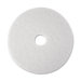 Super Polish Floor Pad, 12", White, 5 Pads/Carton