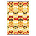 Aequorea Smile Slat in Sunflower and Scarlet