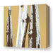 Bamboo Stretched Wall Art in Aqua