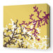 Coral Stretched Wall Art in Plum