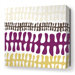 Plankton Stretched Wall Art in Plum