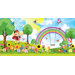 Personalized Canvas Wall Mural Flower Girl