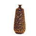 Gold Loop-Top Ceramic Vase