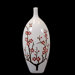 Ceramic Vase with Cherry Blossom Accent