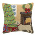 Christmas Lab Hook Decorative Pillow