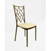 Max Rose Metal Ballroom Chair with Cushion