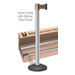 Contempo 7.5 Ft. Retractable Chrome Belt Stanchion