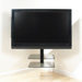 Nexus Floating Flat Panel Corner Mount with AV Component Shelving Screens (36" - 70" Screens)