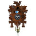 Quartz Novelty Clock with Five Leaves and One Bird Design