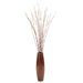 Dried Greenery Pussy Willows in Wood Vase