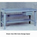 Steel Top Workbench with Shelf & Rails