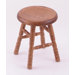 Domestic Hardwood 18" Saddle Dish Swivel Stool