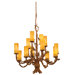 Ponderosa 12 Light Chandelier with Faux Calcite Shade