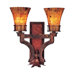 Marlowe Two Light Wall Sconce in Tuscan Gold