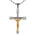 Stainless Steel Figure Cross Necklace