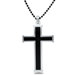 Stainless Steel Men's Resin Cross Necklace