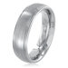 Men's Tungsten Carbide Grooved Brushed Comfort Fit Ring