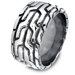 Men's Stainless Steel Aztec Pattern Ring