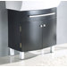 15.7" Vanity Mirror Cabinet in Black