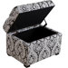 Hyde Print Fabric Storage Ottoman