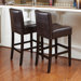 Lopez Bonded Leather Counter Stool (Set of 2)