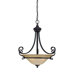 Stanton 3 Light Bowl Inverted Pendant