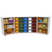 Tri Fold Storage Unit with Assorted Trays